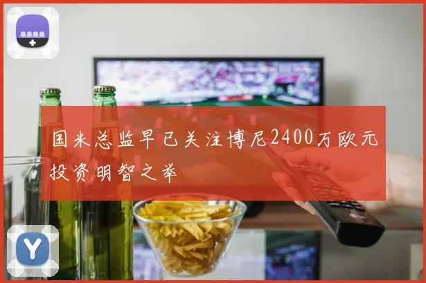 国米总监早已关注博尼2400万欧元投资明智之举